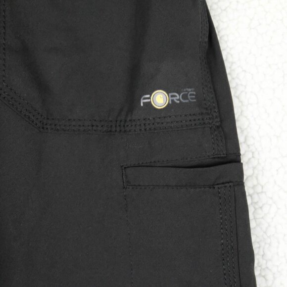 Carhartt Force Scrub Bottoms Womens Small Black Performance Medical Stretch - Picture 3 of 11
